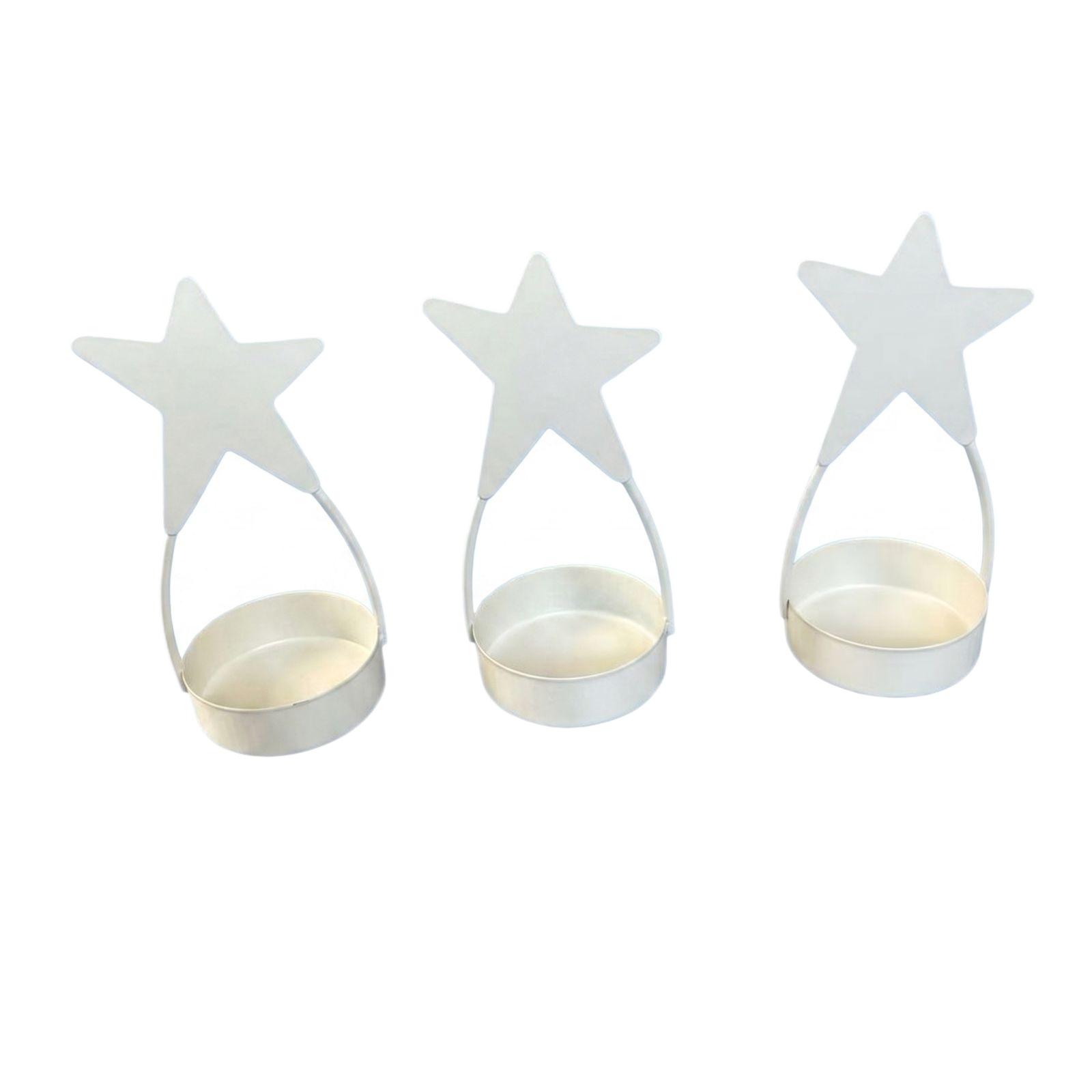 

Five Pointed Star Candle Stand Crafts, Birthday Party, Candlelight Dinner, Home Atmosphere Decoration Props And Ornaments One Size белый