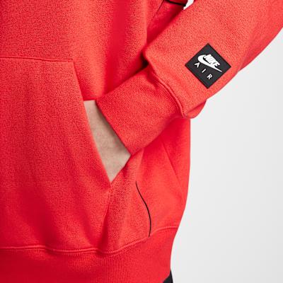 Nike Sweatshirts Men's Orange Red Hooded Moderate