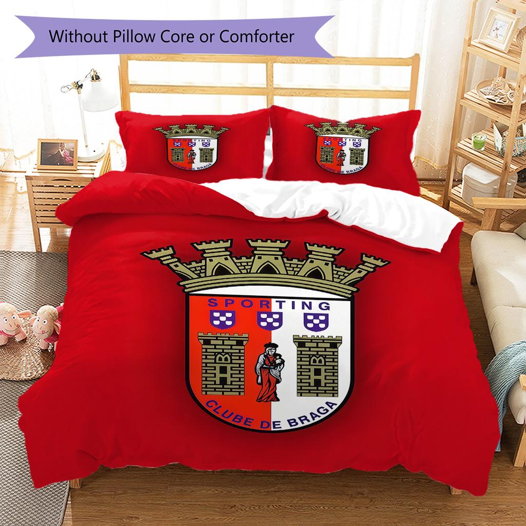 BRA logo Bedding Quilt Set Quilt Cover Pillowcase Home Decoration Birthday Gift (1 * duvet cover + 2 * pillowcase, without core)