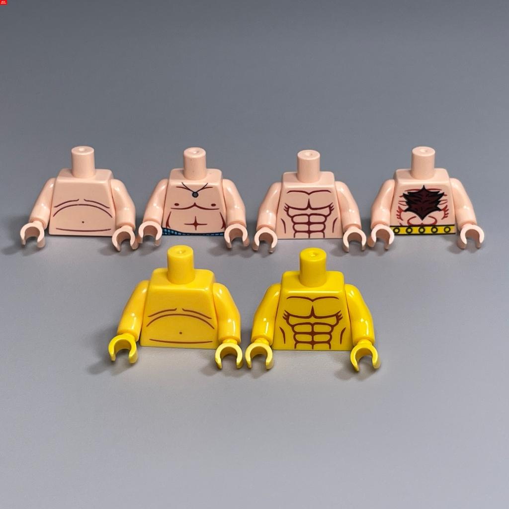 MOC Bricks Suit Series Chef Bridegroom Torso Cloth 4cm Figure Body Part Educational Building Blocks Assembled Toys Plastic Doll