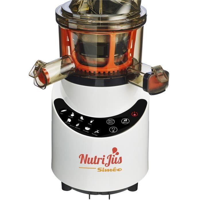 Vertikální odšťavňovač SIMEO PJ552 - Bílý - 200W - 8 automatických programů