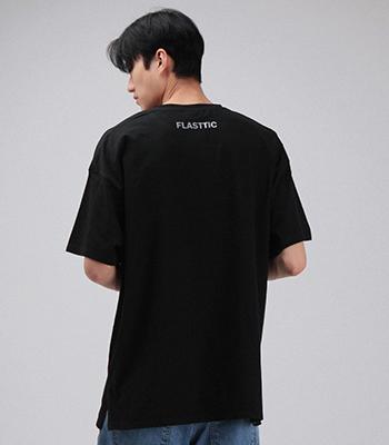 FLASTTIC Reflective Logo T-Shirt/Black