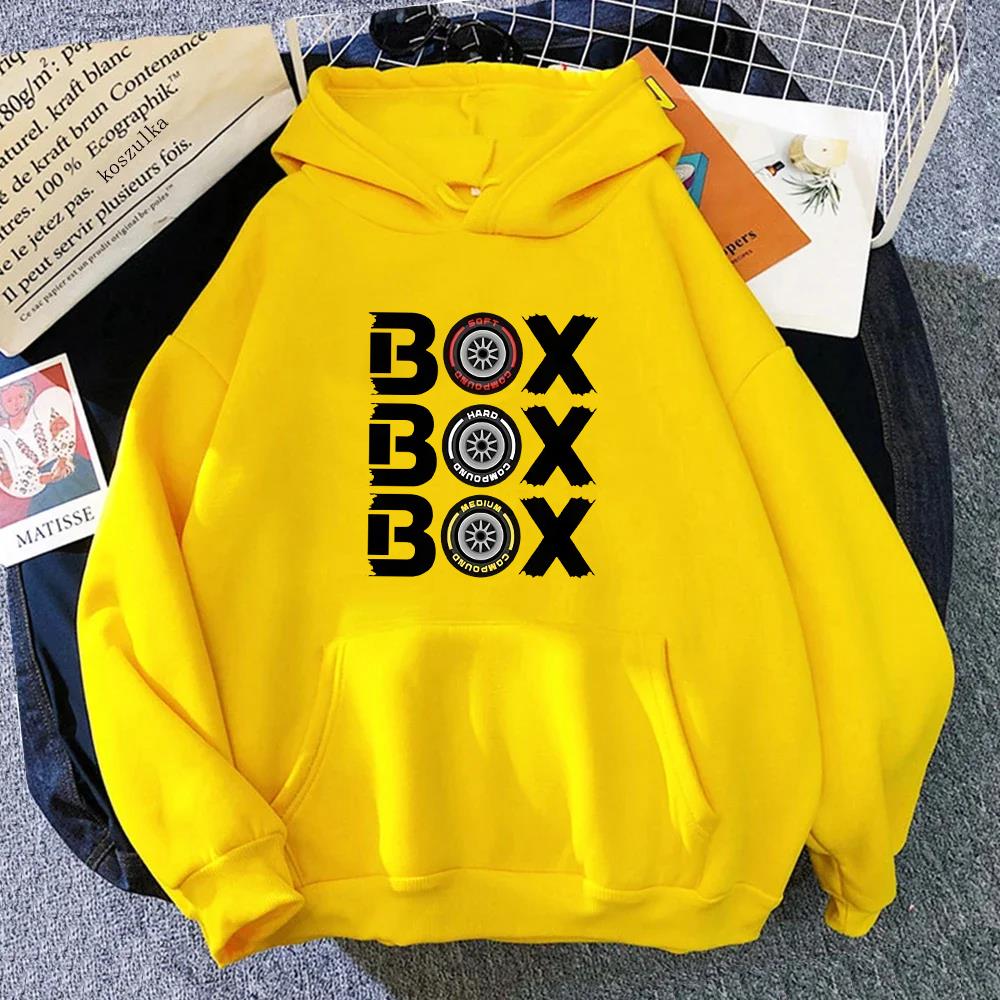 Box Hodies F1 Tyre Compound V2 Sweatshirts  Long Sleeve Top Oversized Hooded Funny Games Men Clothing Y2k Clothes