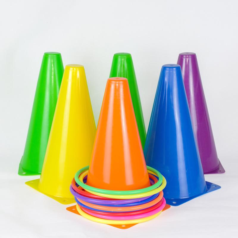 Seven-Color Outdoor Sports Training Ring Toss Barrels