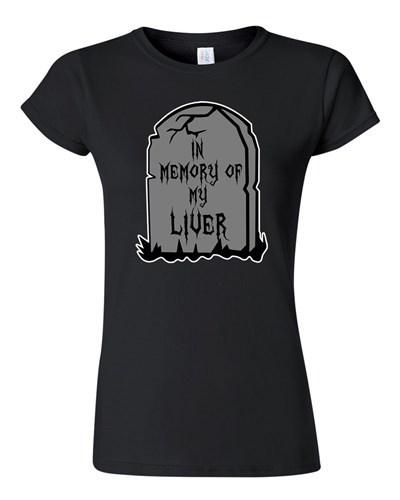Junior In Memory Of My Liver Graveyard Drunk Beer Funny Drinking DT T-Shirt Tee Unisex T-Shirt M