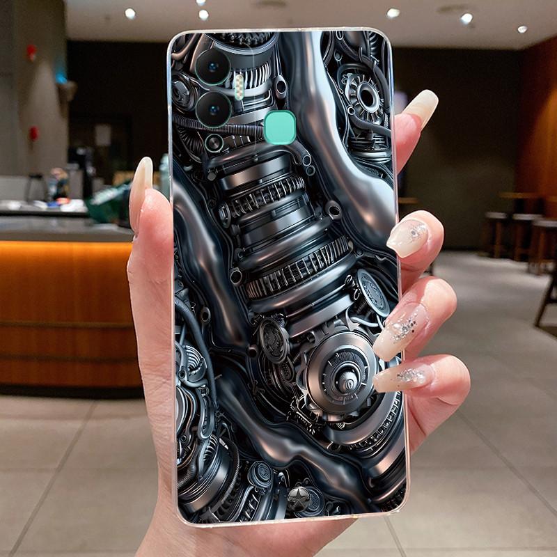 Case For Infinix Hot 12 Play Cover X6816 Cute Cool Boys Girls Transparent Soft Silicone Cases For Infinix Hot 12i Hot12 Pro Capa
