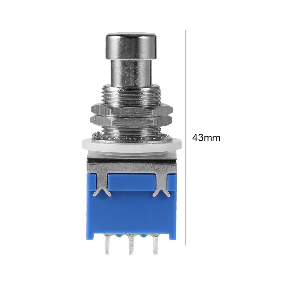 9-Pin 3PDT Guitar Effects Stomp Foot Switch On/Off Mini Electric Guitar Effects Foot Switch Replacement Musical Instrument Parts