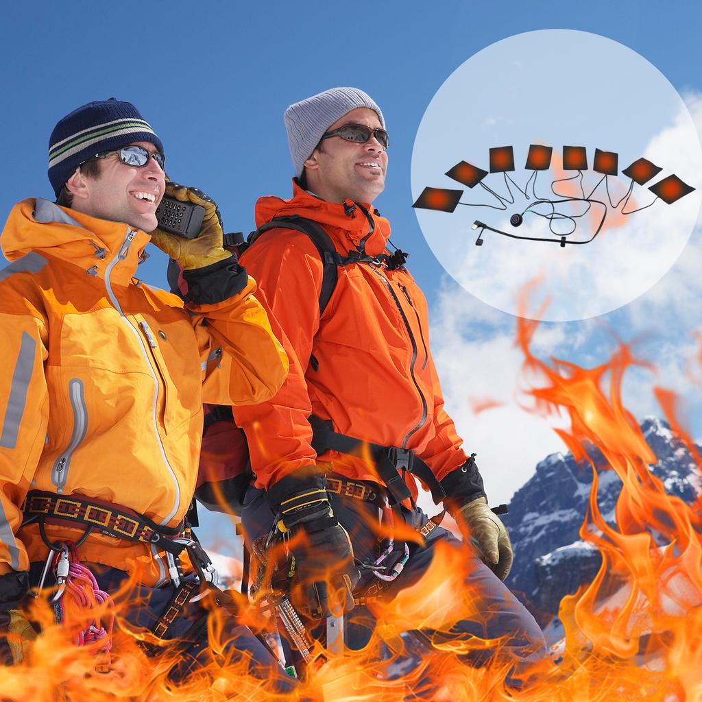 3 Levels Electric Cloth Heater Eectric Heating Cushion USB Heating Pads Clothing Heating Pad Vest Heater For Outdoor Thermal