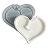 Heart/Cats Paw Shape Silicone Plate Mold Holiday Crafting Moulds for Crafting Special Resin Home Decoration Items
