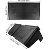 Car GPS Sun Shade - Anti-Glare Visor For 7-12 Inch Navigators, Safety Driving Cover