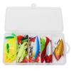 Fishing Tackle Set Soft and Hard Lure Baits Tackle Kit Minnow Popper Crank Frogs Lure Hooks for Bass Trout Fishing