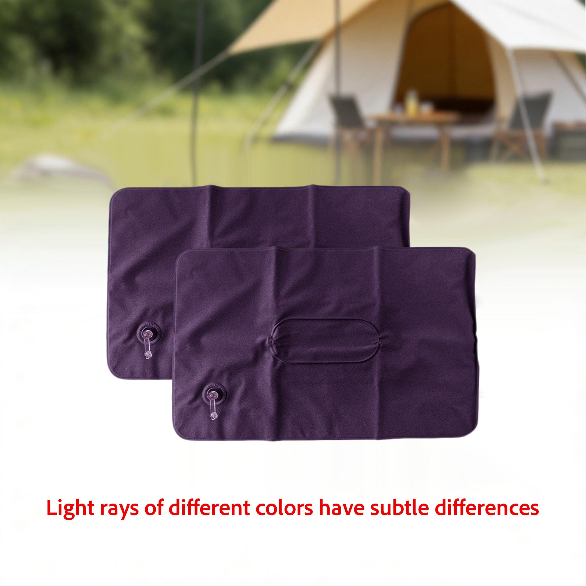 

2pcs Ultralight Inflatable Travel Pillow, Neck & Lumbar Support for Airplane Car Camping темно-синього кольору