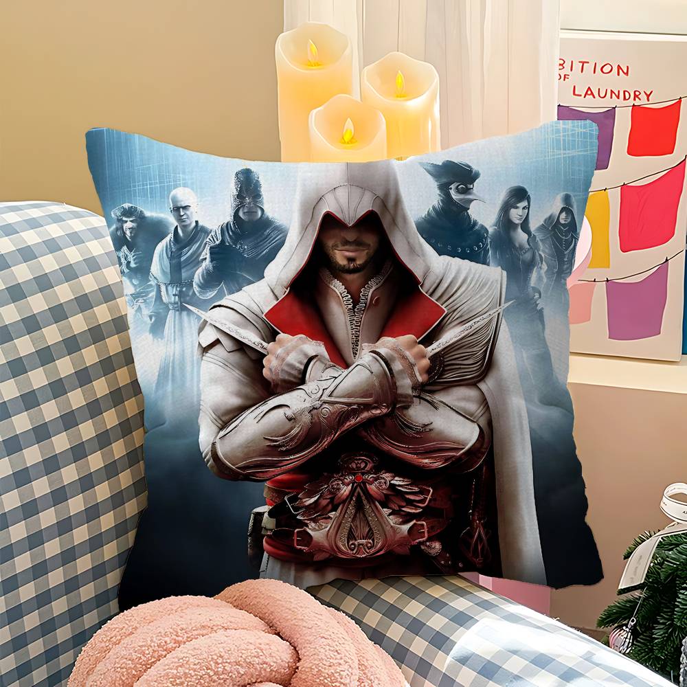 Game Classic A-Assassins Cool C-Creed Cushion Cover Polyester Sofa Cushions Decorative Throw Pillows Home Decoration Pillowcover