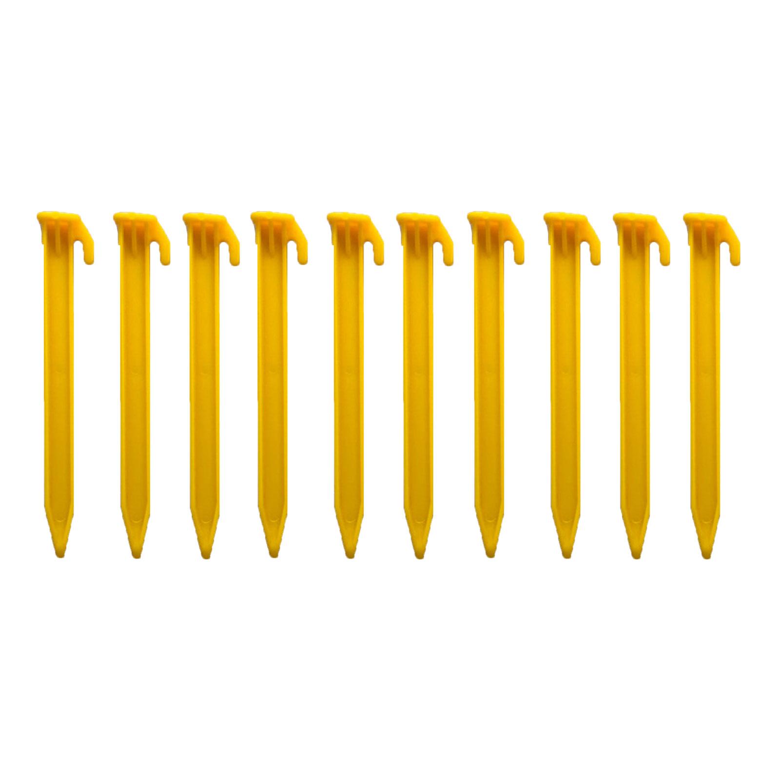 

10Pcs Canopies Stake Plastic Tent Peg Anchors Yard Lawn Peg Outdoor Campings Stake for Fixings Tent Tarps Awnings 1