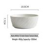De Ou Xing Guang Ceramic Frosted Rock Texture Serving Bowl