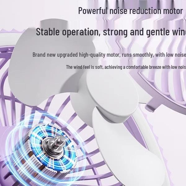 Dual-Use Mini Portable USB Fan for Home & Dorm - Desktop & Hanging