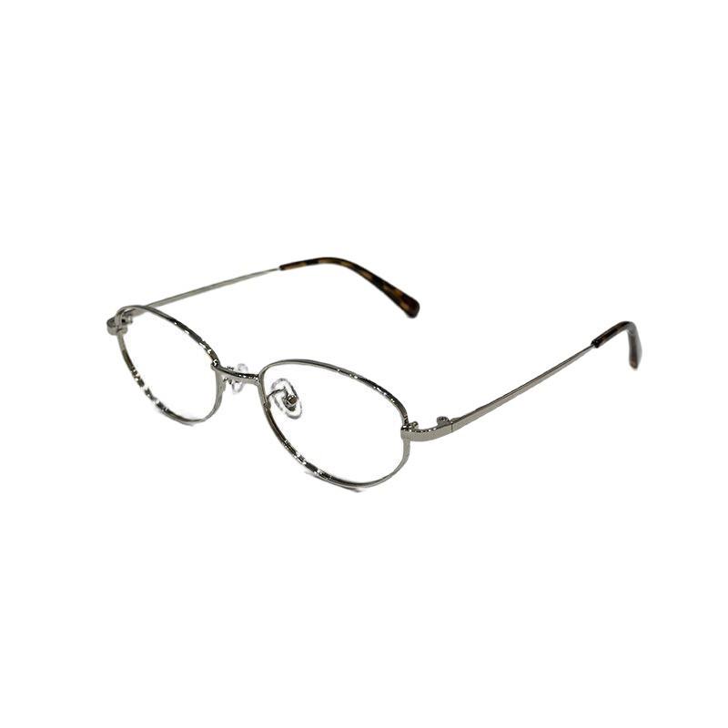 Ultralight Women's Retro Oval Glasses - Anti-Blue Light, Titanium Metal Frame