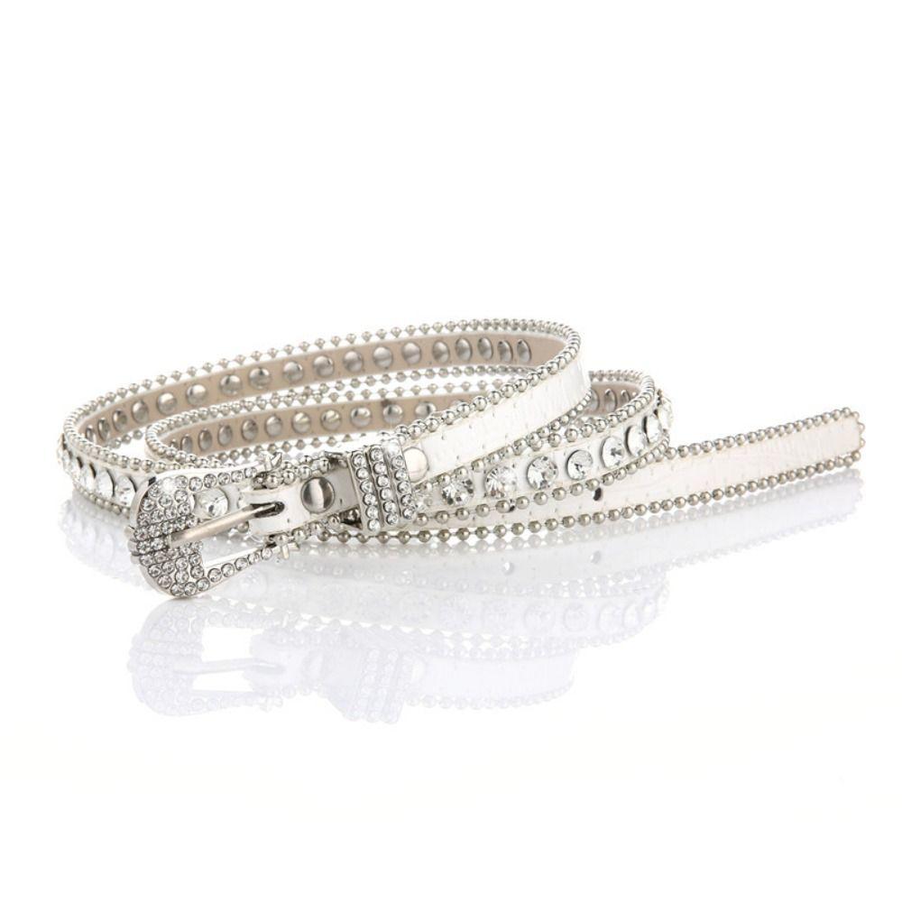 Glitter Rhinestone Belt Bling Crystal Waist Belt Fashion Waistband  Women