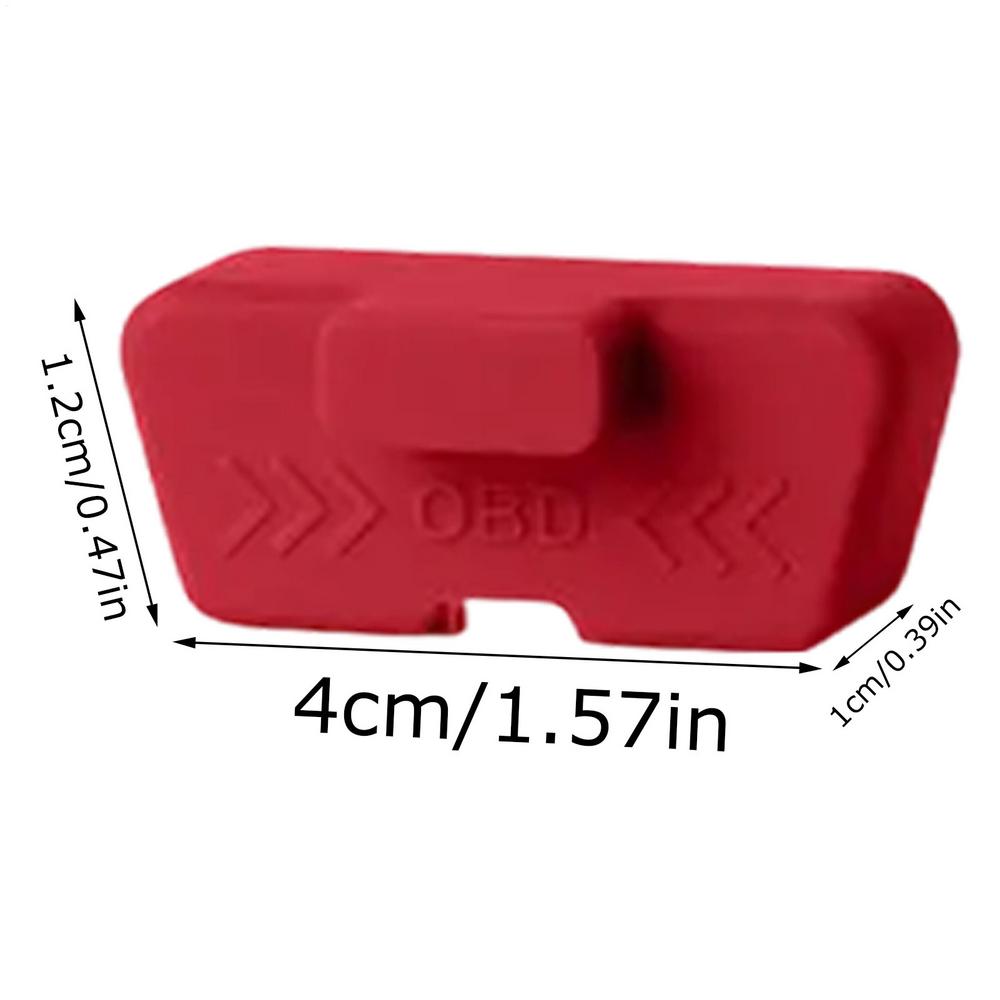 Silicone Car OBD Port Cover Waterproof Rust-proof OBD Port Lock Protective Sleeve Dust OBD Clogging Caps for Vehicle Supplies