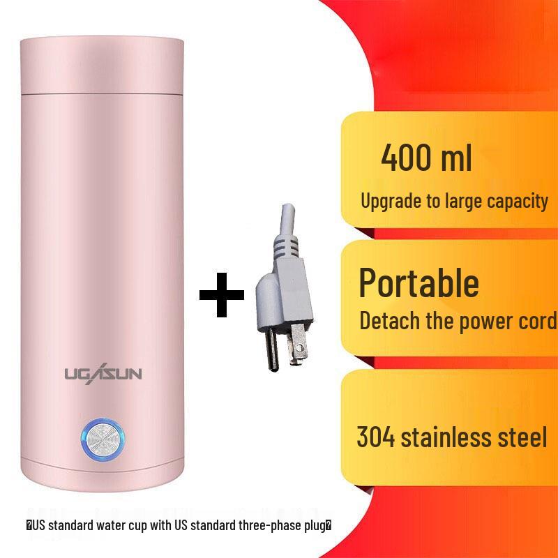 Compact Electric Heating Thermos Cup: Portable Mini Water Boiler for Students & Travel