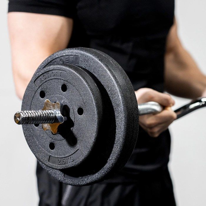 Plaque d'entraînement - ACTIGET - 5 kg - Composite - Trou de 29 mm - Musculation