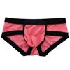 Men's Sexy Low Waist Triangle Briefs with Hip Lifting Design, High Elastic Polyester-Cotton Blend, Large Pouch