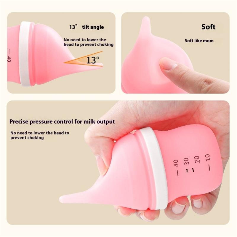 Nursing For Kittens Durable Pet Feeding Bottles Safe Silicones Control Anti Choke Milk Dispenser
