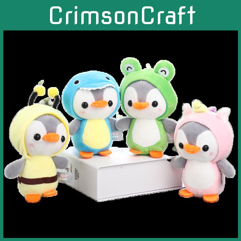 Penguin Plush Toy Keychain Pendant Keyring Stuffed Doll Animal For Car Or Office Decoration