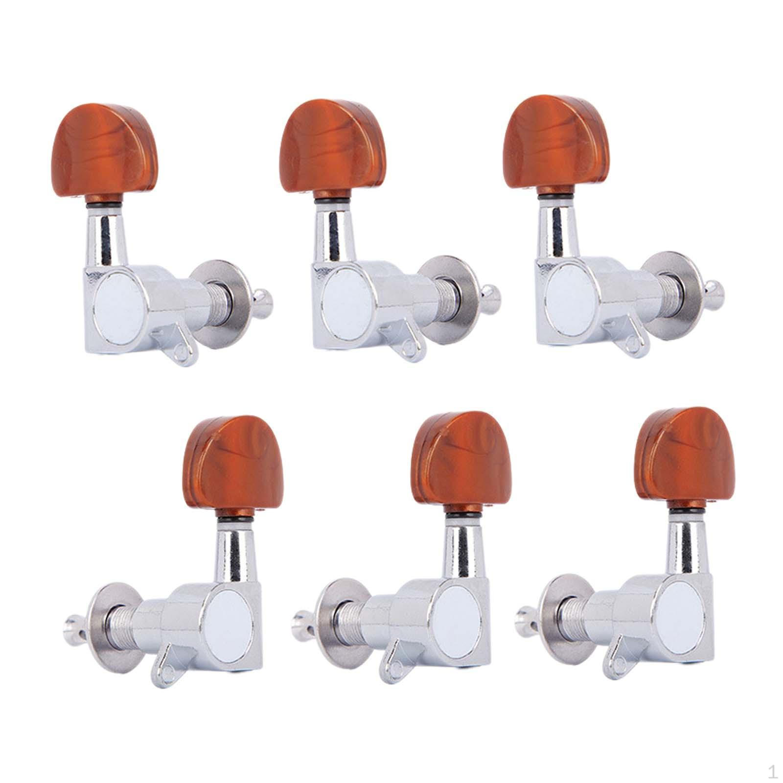 

6-Pack Guitar Tuning Pegs for Various Instruments Red