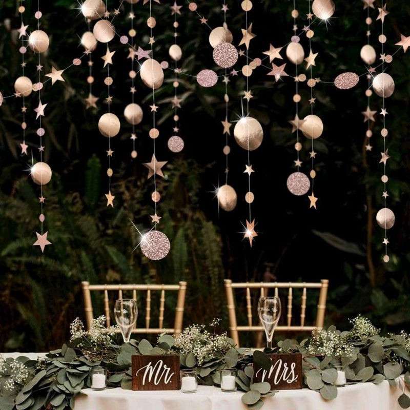 New Year Merry Christmas Garland 4M Decorations for Home Twinkle Star Paper ChristmasTree Ornaments