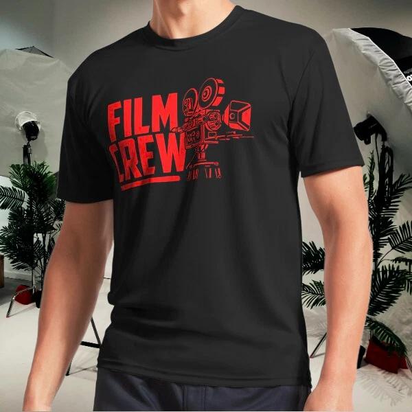 Men s and Women s T-shirts Film Crew Retro Movie Camera red print XXXXL