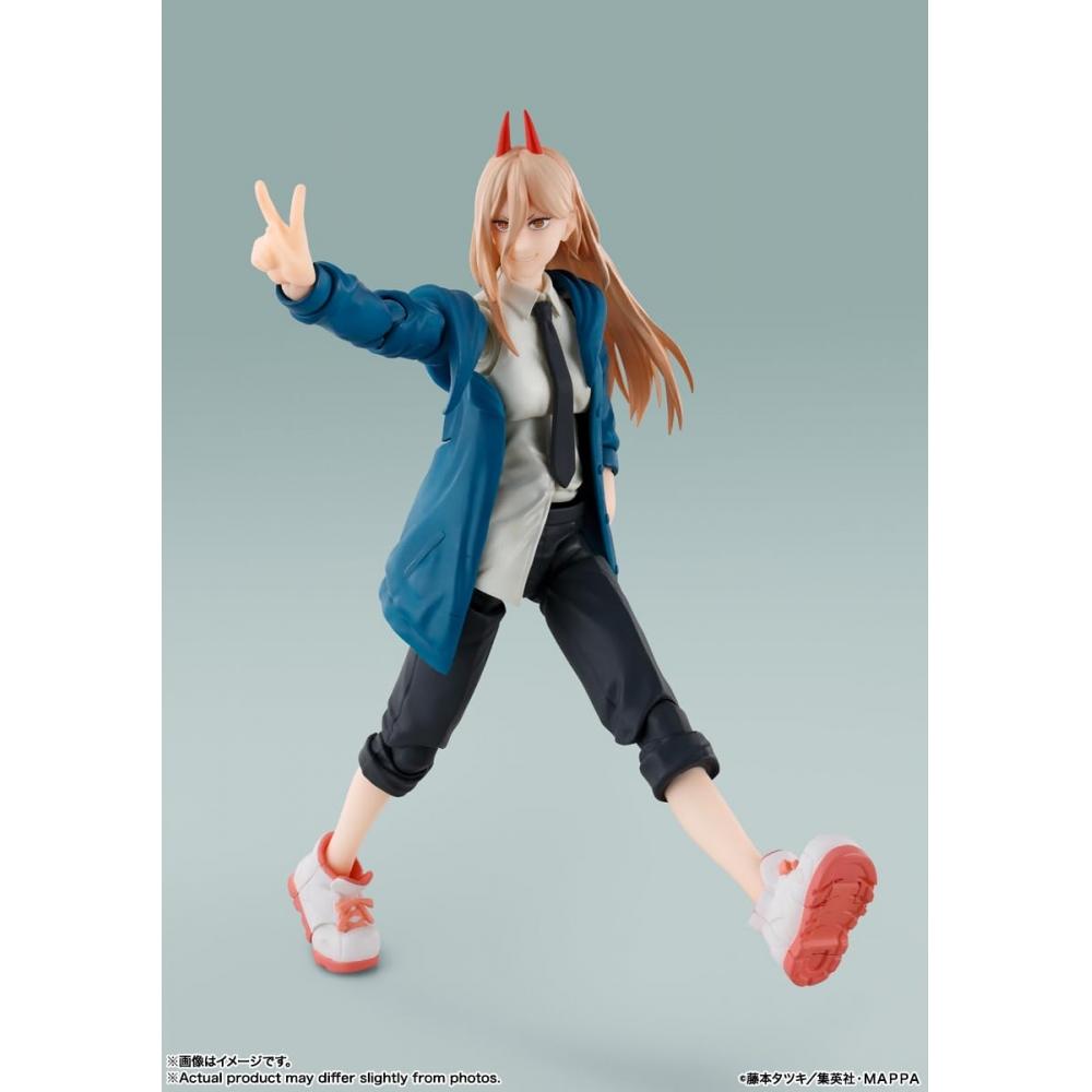 Figurină mobilă SHFiguarts Chainsaw Man Power de aproximativ 145 mm PVC și ABS