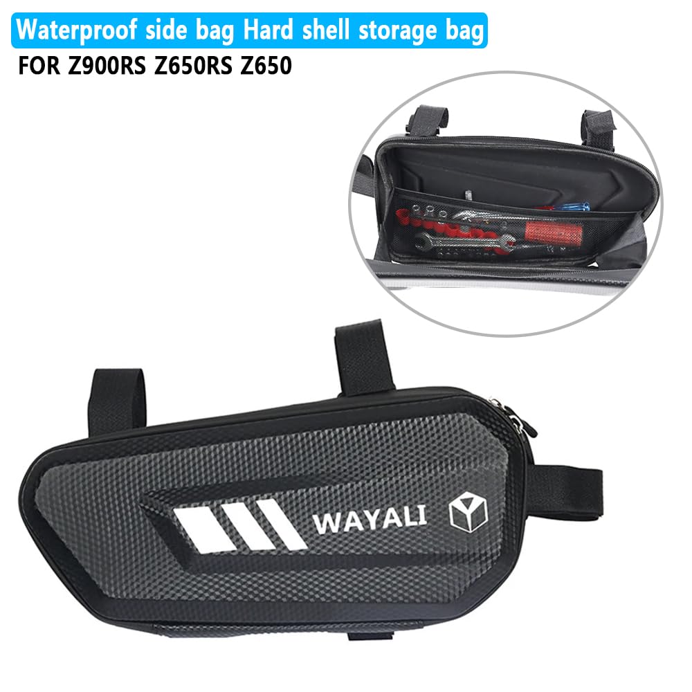HJSYYDS Z900RS Z650RS Z650 Z900 RS Bike Accessories Waterproof Side Bag Box Hard Shell Storage Bag Fairing Tool Bag (Single)