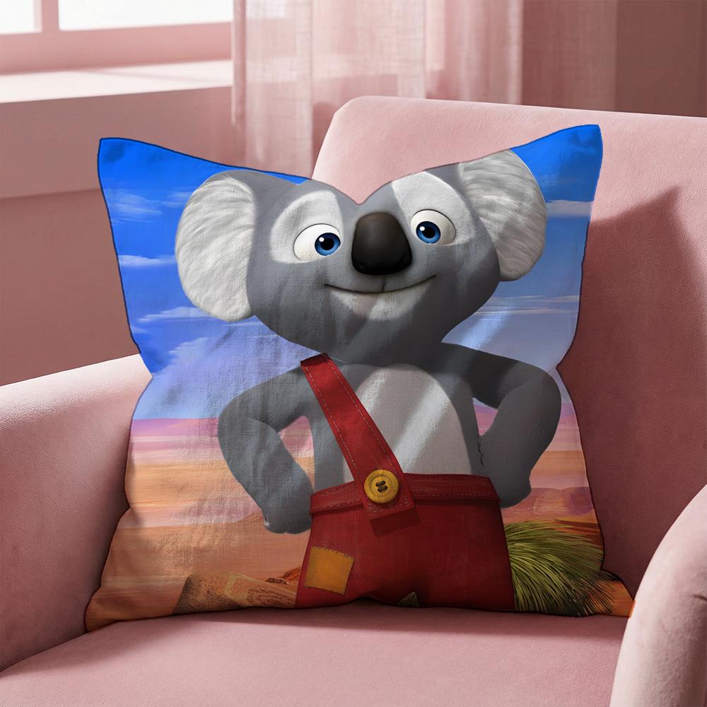 Blinky Bill the Movie Cushion Cover Multi-Scene Pillow Cover for Home & Car - Reversible, Soft & Durable for Daily Use