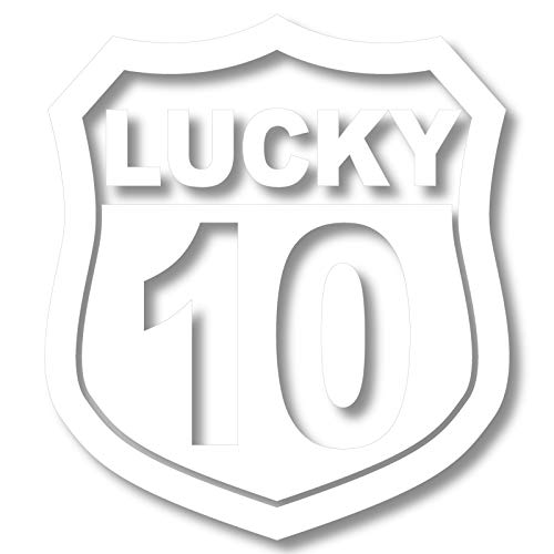 nc-smile Number Sticker Type A White L Size Lucky Number large