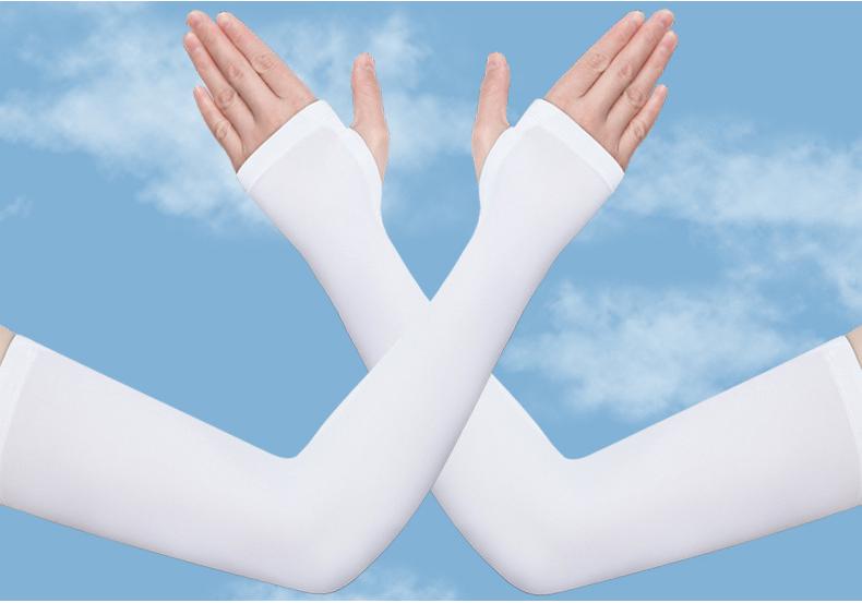 Men's Ice Silk Sun Protection Arm Sleeves for Summer