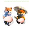 [C]2pcs 3D Cute Puppy Sticker Squeezeable Shiba Inu Phone Case Decoration Children's Birthday Party Favor Festival Supplies