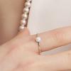 UNI.J [Cotidiano]Simple Pearl Silver Ring Ir273