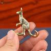 1Pcs Retro Copper Mini Lion Sculpture Desktop Brass Animal & Insect Miniature Figurine Antique Statue Office Decoration Crafts