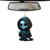 Automobile Pendant Mysterious Car Charm Halloween Skeleton Man Pendant Set 2d Flat Acrylic Bag Charm Car Rearview for Christmas