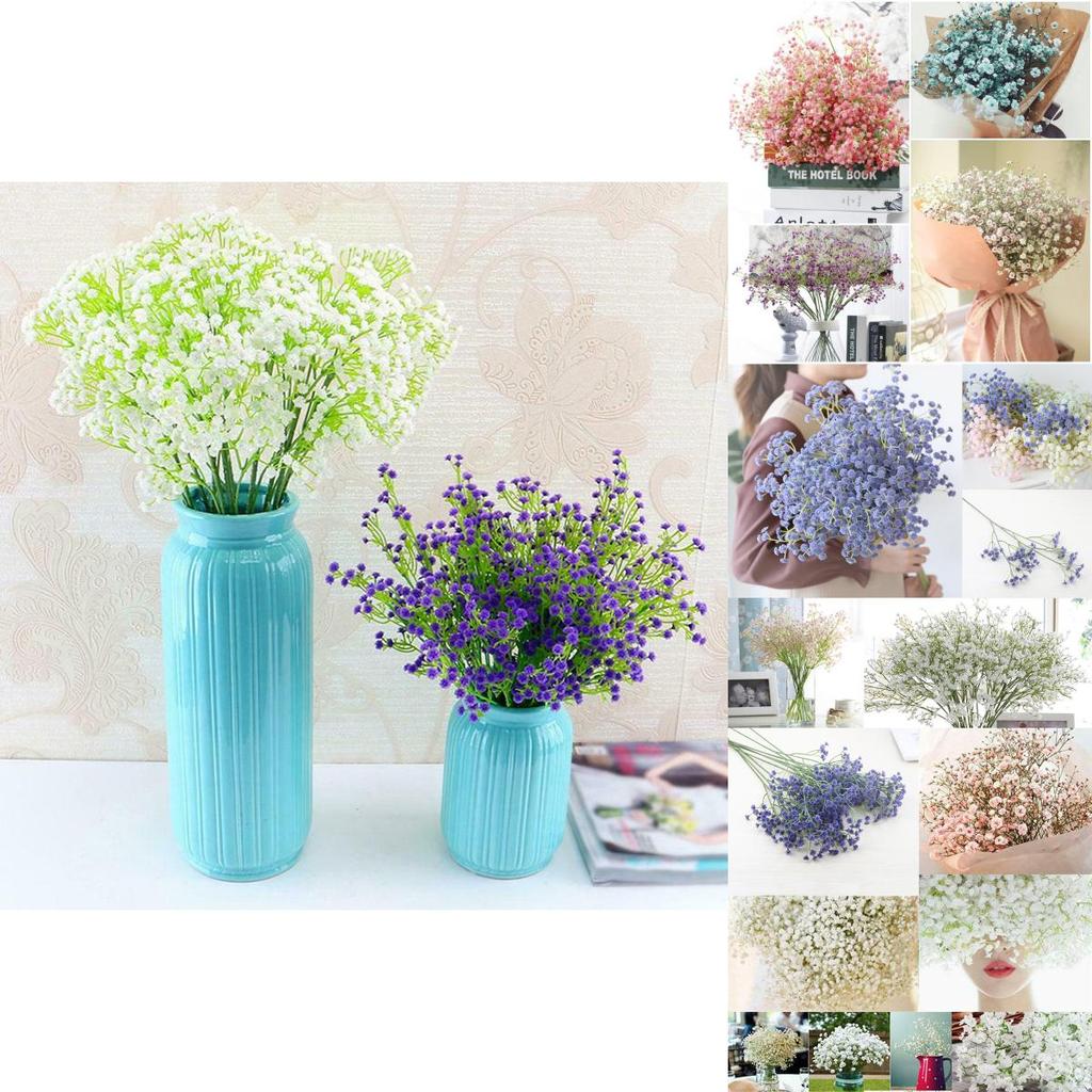 Beautiful Artificial Fake Baby's Breath Gypsophila Flowers Bouquet For Home And Wedding Decor
