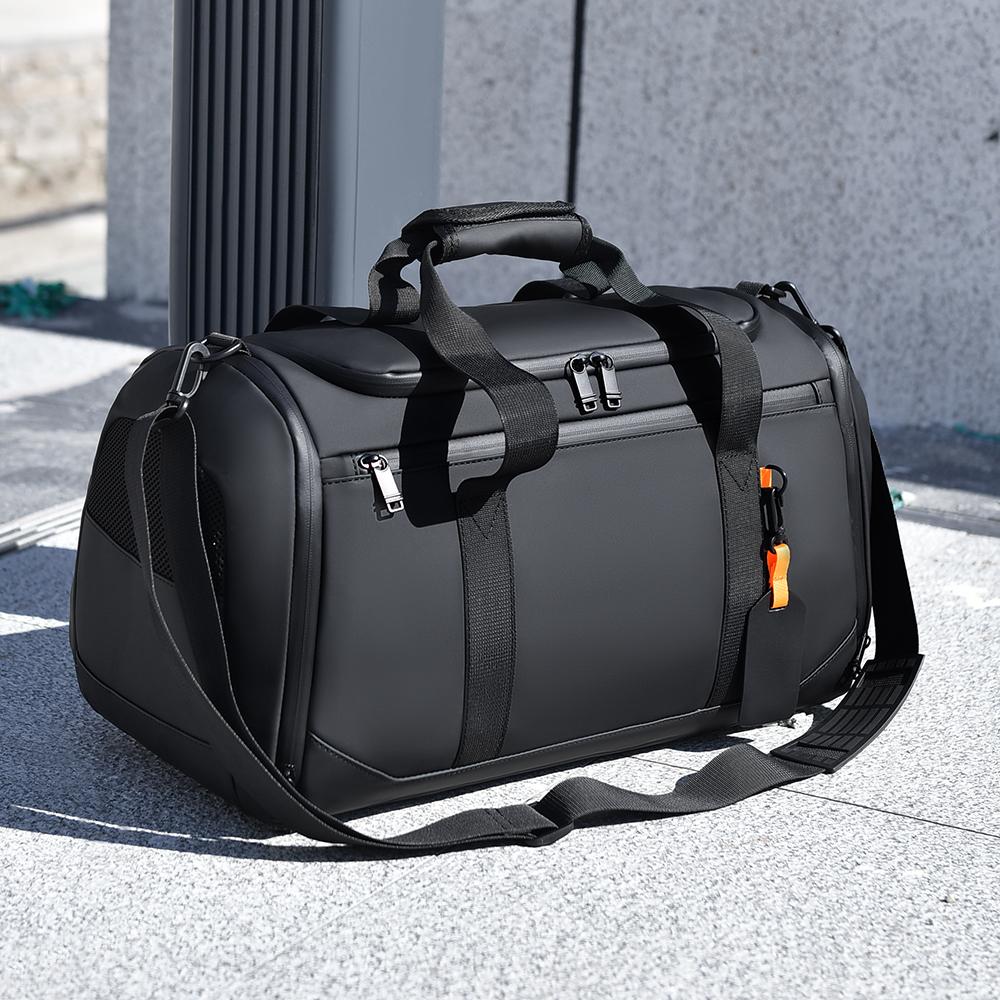 Men Large Capacity Luggage Bag for Business with Shoe Storage Lightweight Decompression Travel Bag