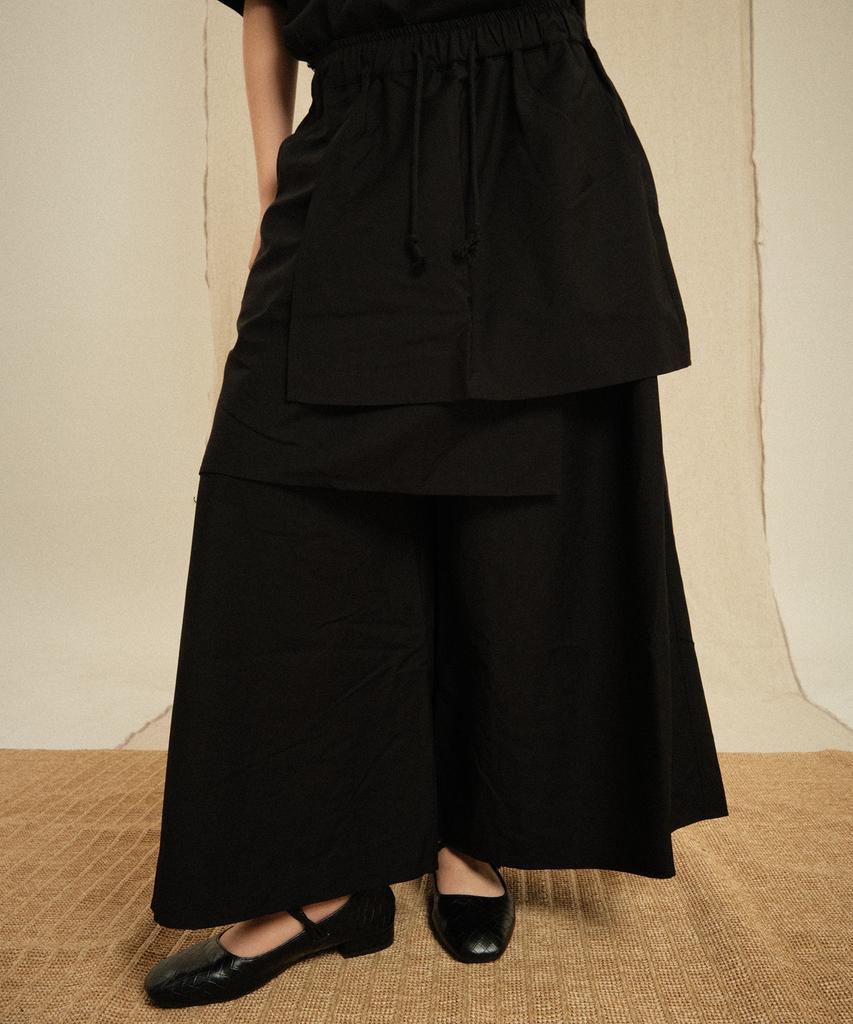 Lekyulli Basic Skirt Pants Black