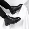 Mode Herrenmode Leder Stiefeletten Herren Britischer Stil Kurze Stiefel High-Top Business Formelle Schuhe Herren Klassische Retro Chelsea Boots