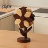 Space Saving Kitchen Organizers Sunflower Trivets for Hot Dishes, Heat Resistant Beech Wood Pot Holder, Proof Mats Dutch Ovens Decorative Tree