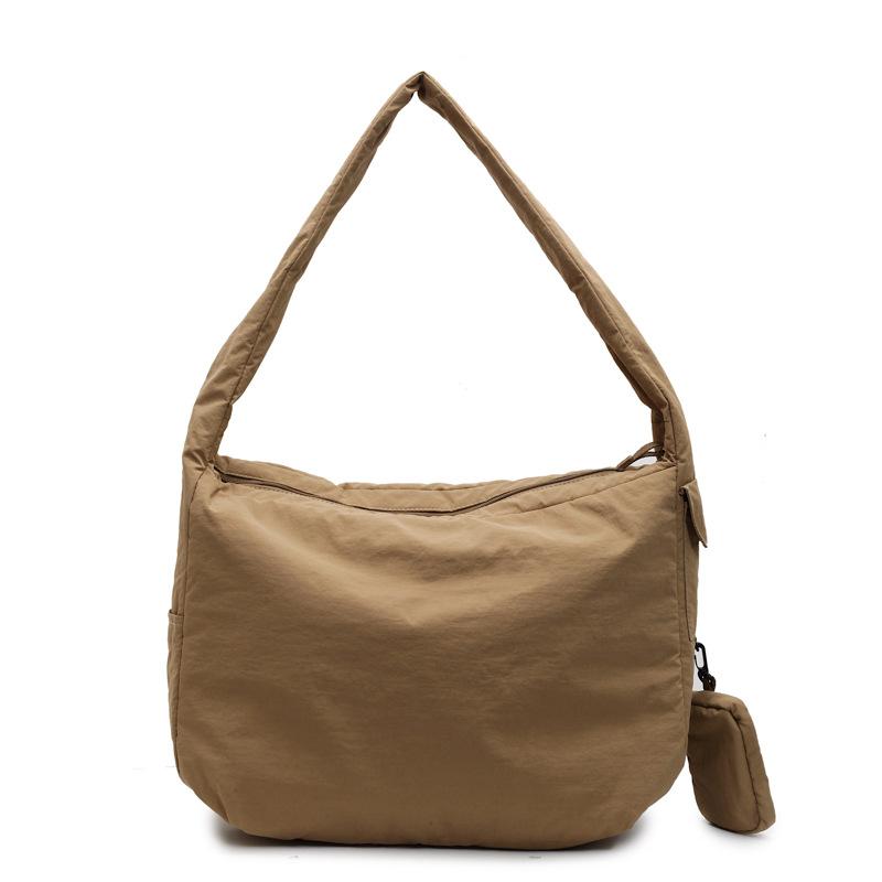 Canvas Bag Lazy Wind 2025 New Large-capacity Bag Women's Casual Shoulder Messenger Bag Class Tote Bag