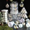 Christmas Transparent Home Decoration Mesh Design Exquisite Christmas Ornaments Venue Decoration Prop 6/12PCS/Set