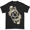 Goth Skull Punk American Retro Male T-shirt Rock Band Hip Hop High Street Oversize Pure Cotton Fashion Original Old Style