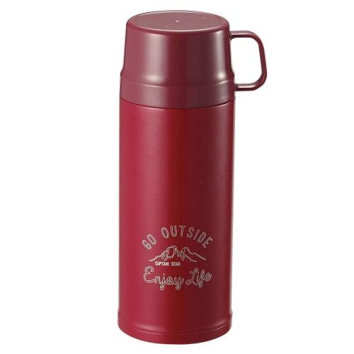 Captain Stag (CAPTAIN STAG) Sports Bottle, Water Bottle, Direct Drinking or Cup Drinking, 2-Way, Double Stainless Steel Bottle, Vacuum Insulated, Hot/