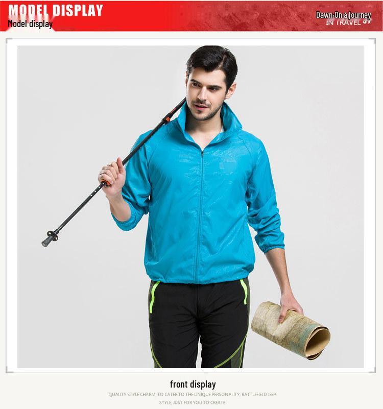 Ultra-Thin Waterproof Breathable Unisex Sports Windbreaker